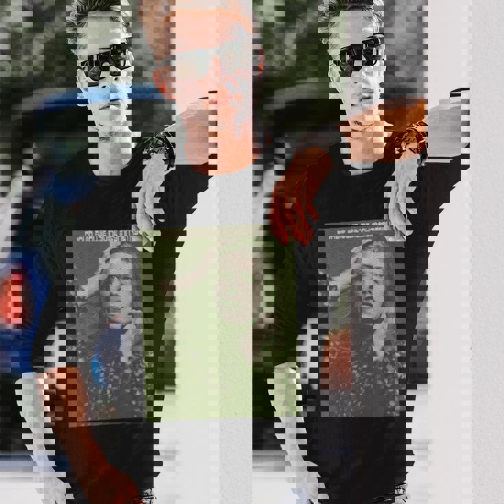 ブライアン・ウォードによるデヴィッド・ボウイの神の対称写真。 長袖Tシャツ 彼への贈り物