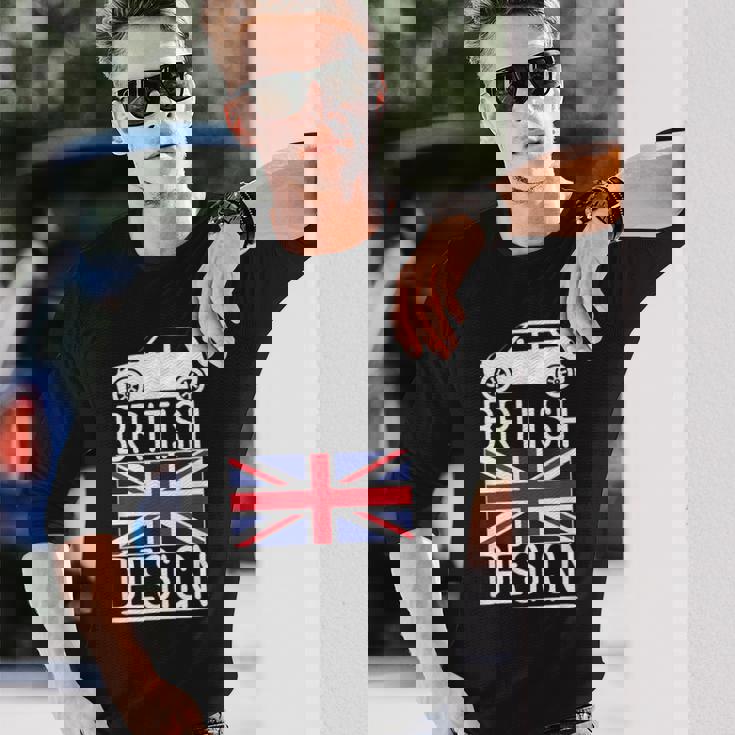 ブリティッシュクラシックカー ミニ 長袖Tシャツ 彼への贈り物