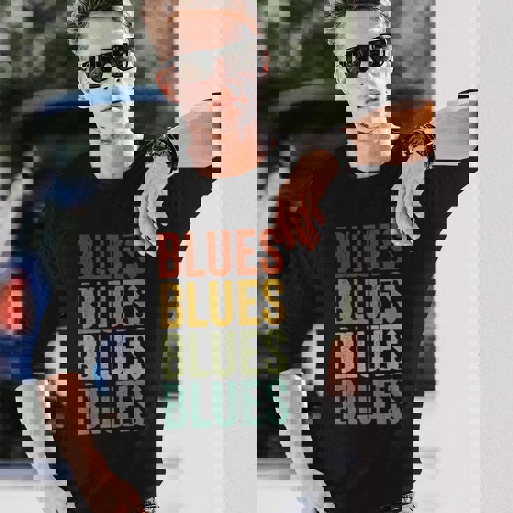 ブルースミュージックブルースマン 長袖Tシャツ 彼への贈り物