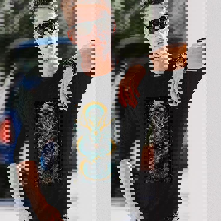 ブルードラゴン 長袖Tシャツ 彼への贈り物