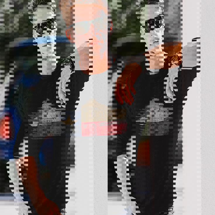 プラウドテキサスフラッグヴィンテージアラモ 長袖Tシャツ 彼への贈り物