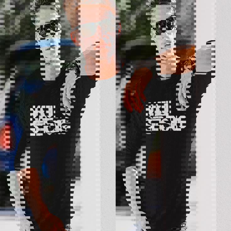 プレイ・フォー・マウイハワイ・ストロング 長袖Tシャツ 彼への贈り物