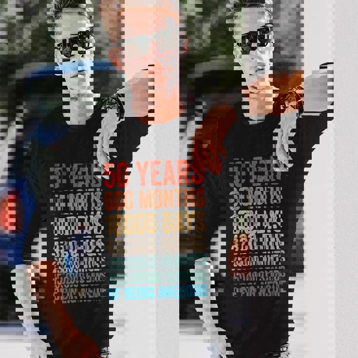 プレゼント 50歳 誕生日 ビンテージ 50年 レトロ 長袖Tシャツ 彼への贈り物