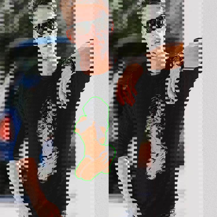 プレデター エイリアン ハンター ピンナップガール 長袖Tシャツ 彼への贈り物