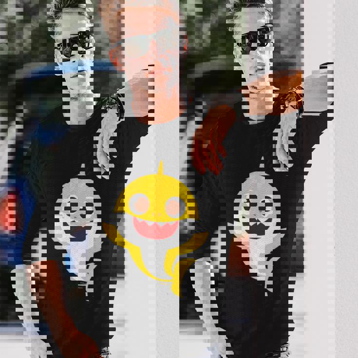 ベイビーシャーク・ハロー・サメもぞく・プレゼント・キッズ・メンズ・ウーマンズ 長袖Tシャツ 彼への贈り物