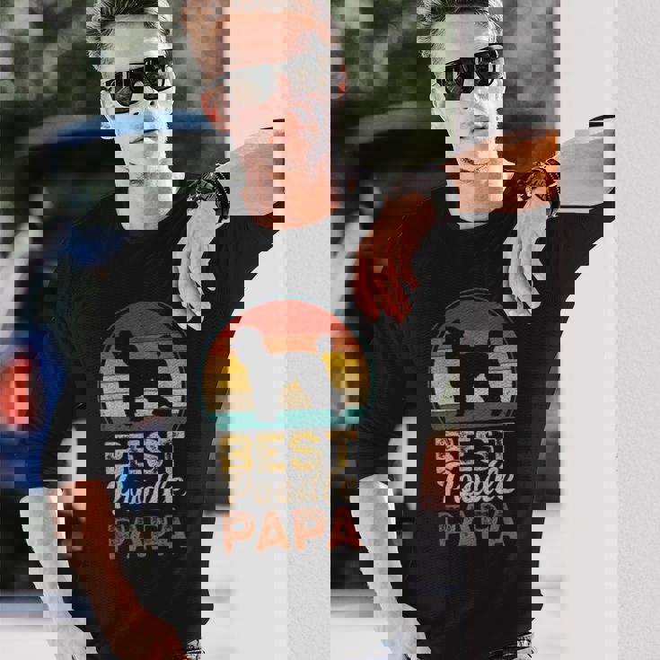 ベスト・プードル・パパ、父の日 長袖Tシャツ 彼への贈り物