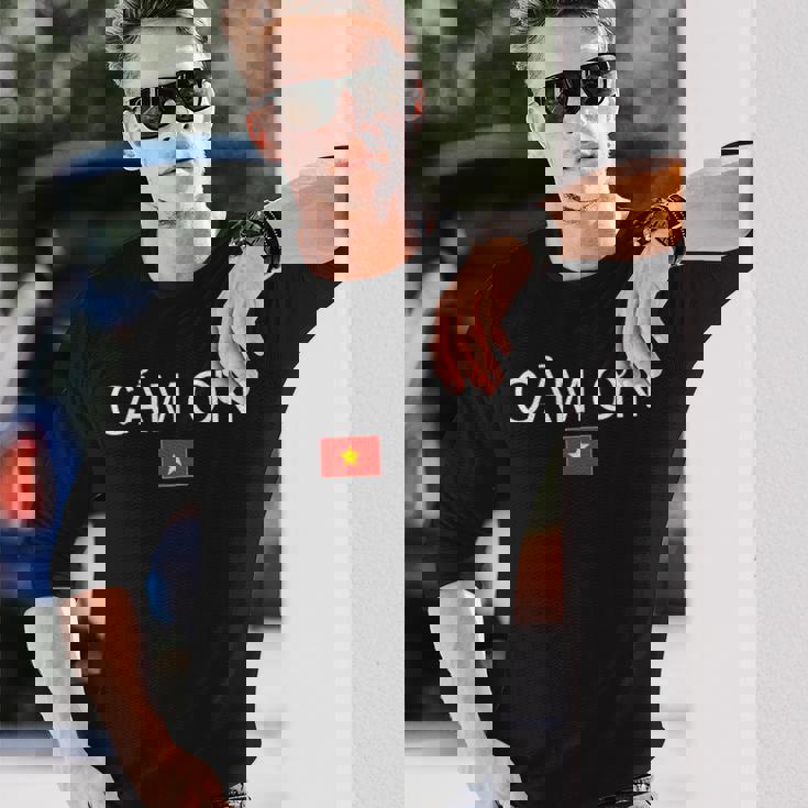 ベトナム語で「ありがとう」 ベトナム 長袖Tシャツ 彼への贈り物