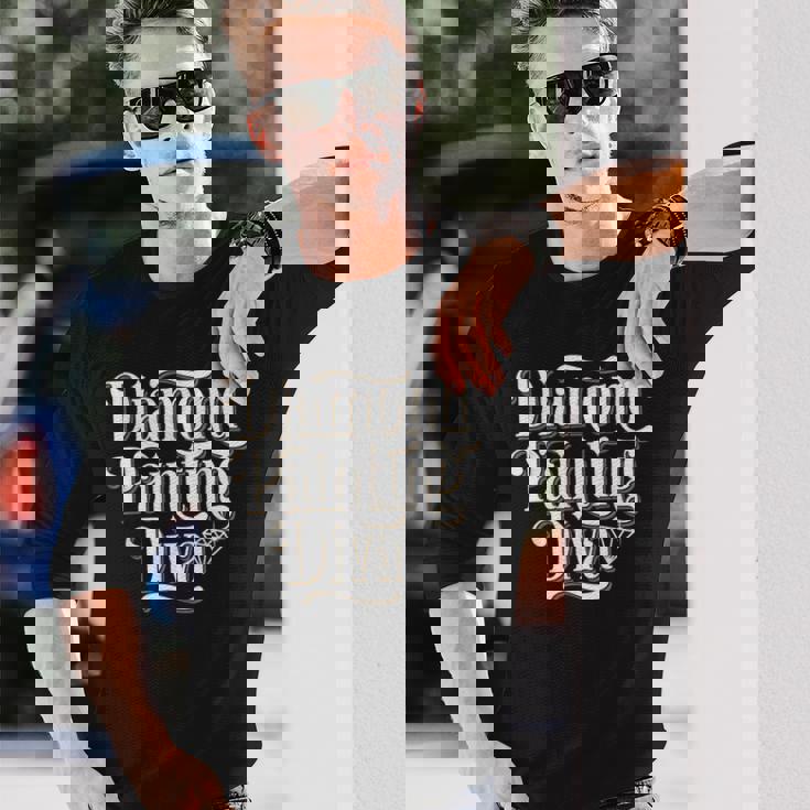 ペインティング ダイヤモンド 絵画 アート 長袖Tシャツ 彼への贈り物