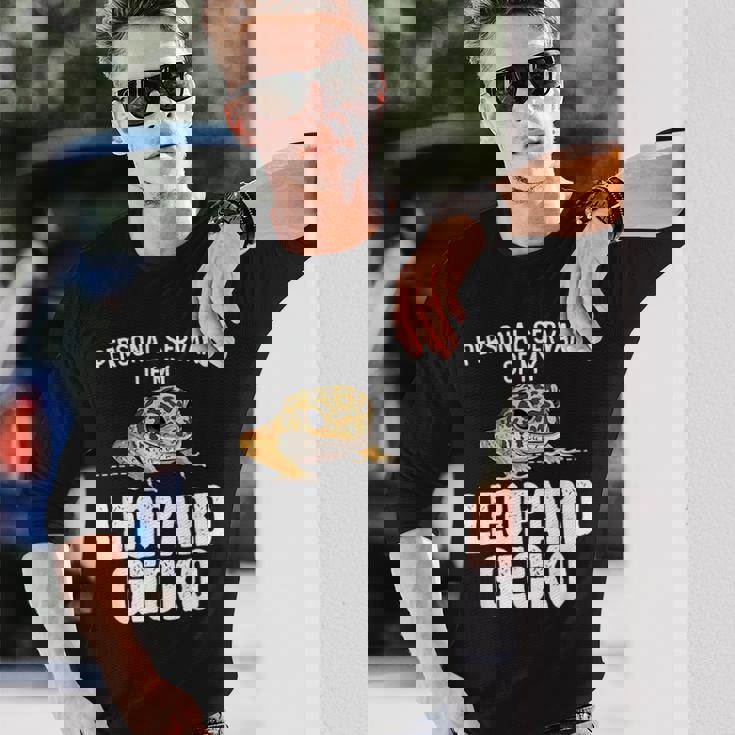 ペットヒョウモントカゲモドキギフト-私は私のヒョウモントカゲモドキが大好きです 長袖Tシャツ 彼への贈り物