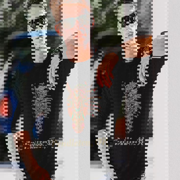 ペンドルトン オレゴン幾何学 部族のカントリーアート 長袖Tシャツ 彼への贈り物