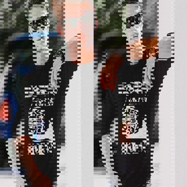 ホルン クラシックオーケストラ ホルニスト フレンチホルン 吹奏楽 長袖Tシャツ 彼への贈り物