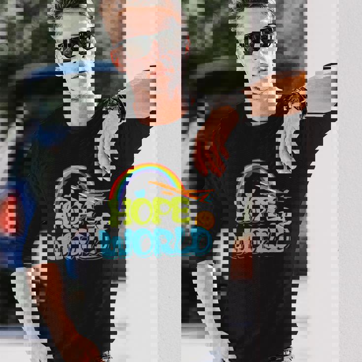 ホープレインボーワールド 長袖Tシャツ 彼への贈り物