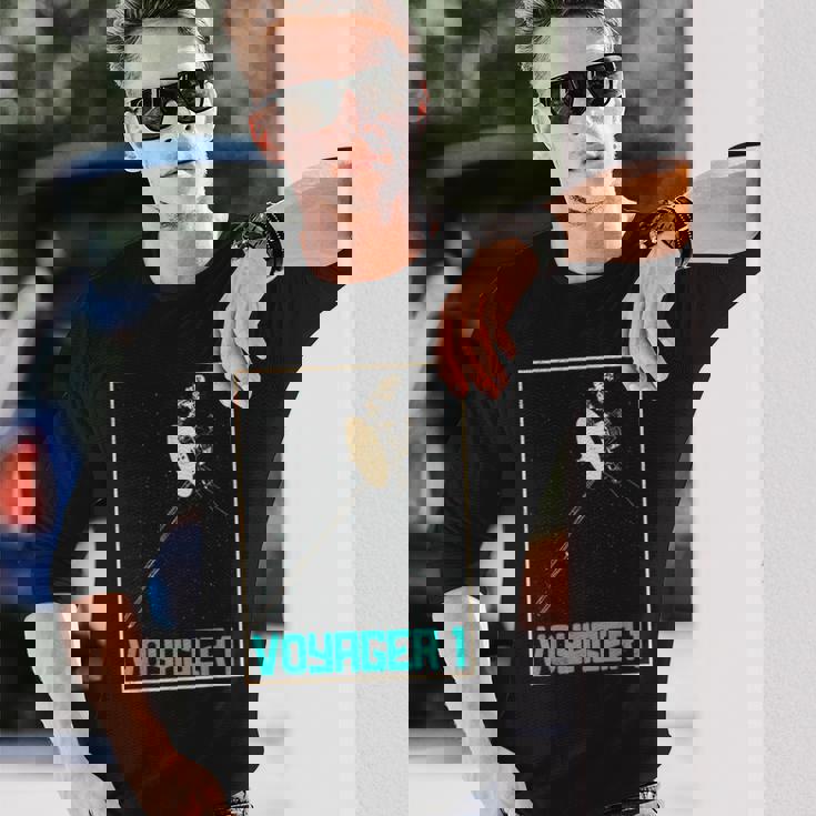 ボイジャー1星間宇宙探査機 太陽系天文学 長袖Tシャツ 彼への贈り物