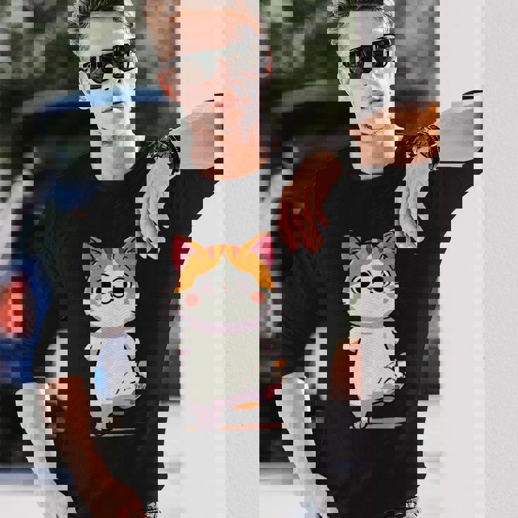 ボス猫 Boss Cat 長袖Tシャツ 彼への贈り物