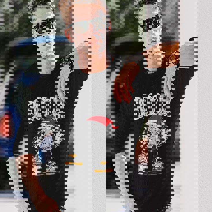 ボッチャ ボッチャボール クリスマスハット ボッチャボール ジャック付き 長袖Tシャツ 彼への贈り物