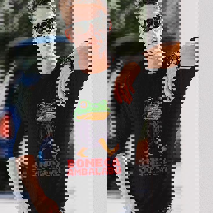 ボネカアンバラブ-イタリアンブレインロットミーム 長袖Tシャツ 彼への贈り物