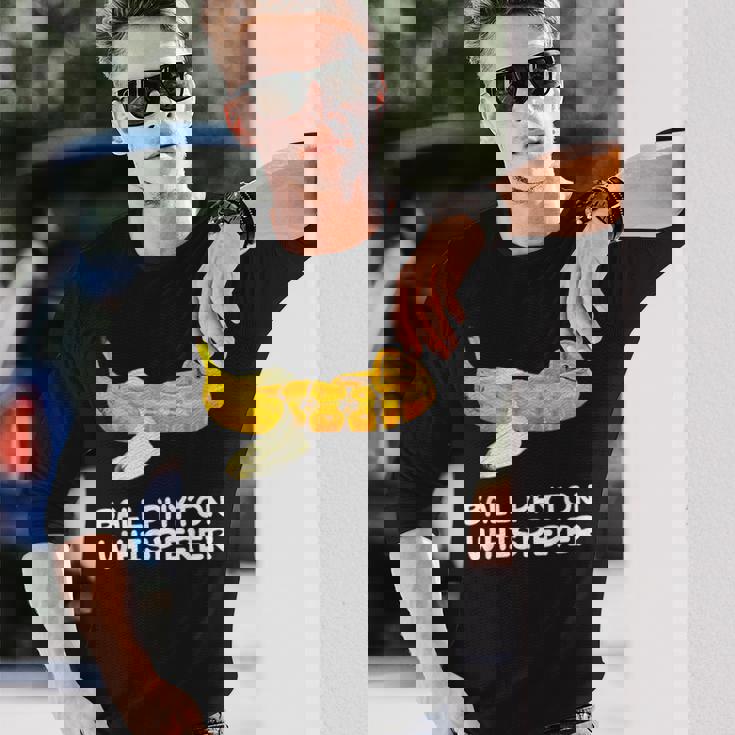 ボールパイソン ささやき蛇 爬虫類 爬虫類 バナナ 長袖Tシャツ 彼への贈り物