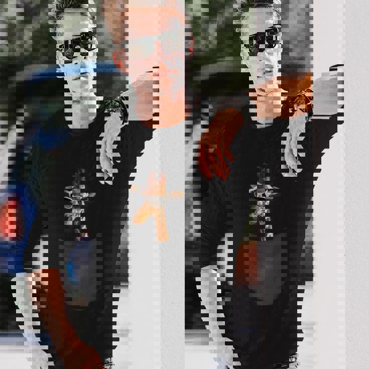 ポケット キリン 長袖Tシャツ 彼への贈り物