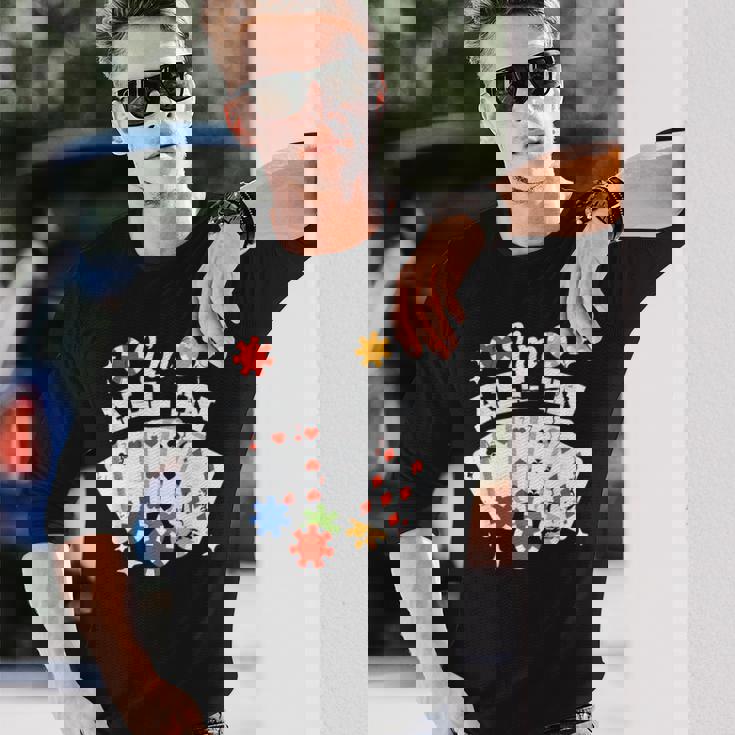 ポーカー 私はオールイン 長袖Tシャツ 彼への贈り物