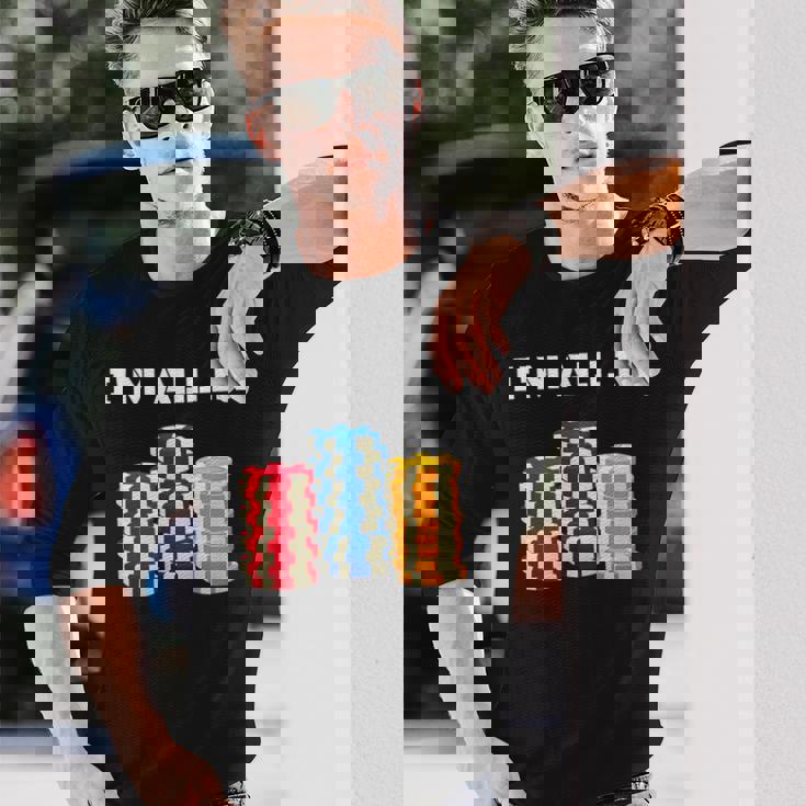 ポーカープレイヤー I'm All In カード カジノ 恋人 ギフト ギャンブル 長袖Tシャツ 彼への贈り物