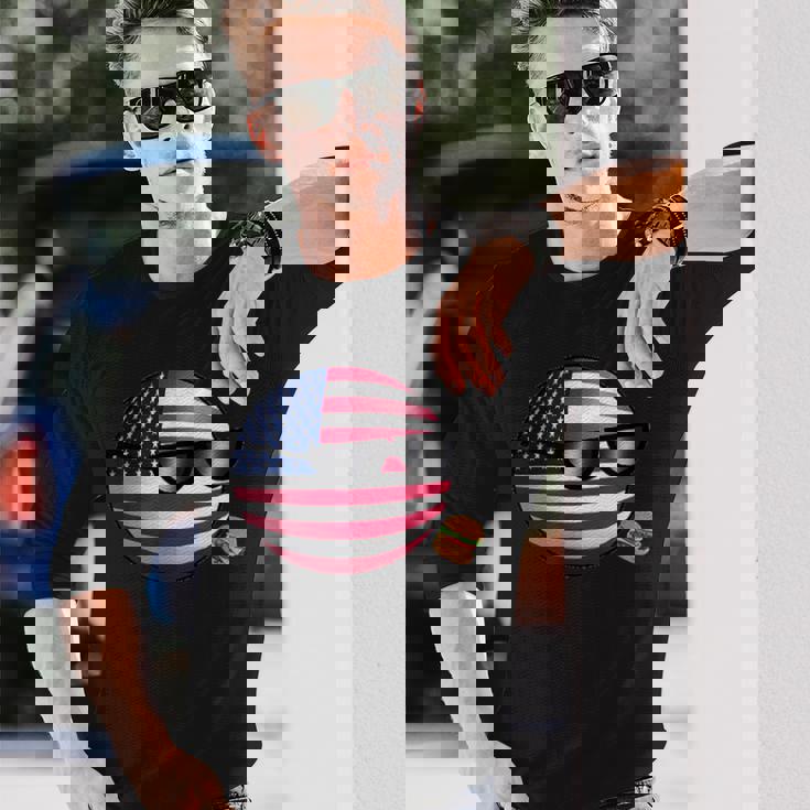 ポーランドボールusa 長袖Tシャツ 彼への贈り物