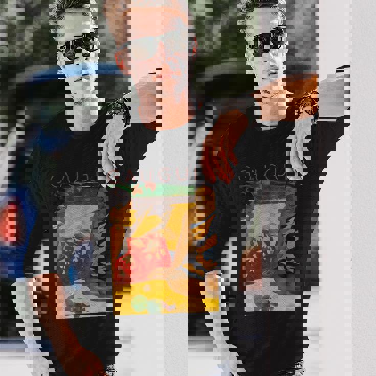 ポールゴーギャン-パラウアピ-どのようなニュース 長袖Tシャツ 彼への贈り物