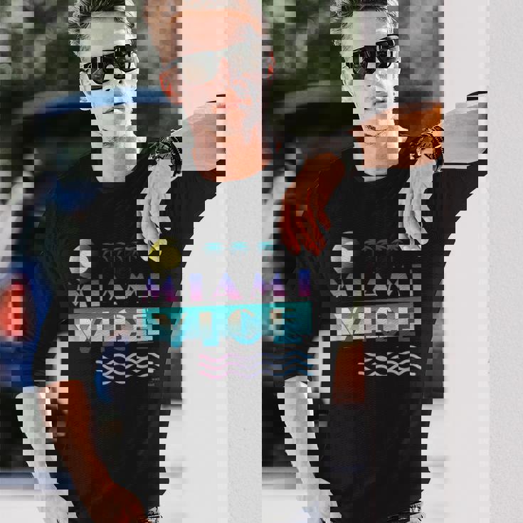 マイアミ・バイス Gradation 長袖Tシャツ 彼への贈り物