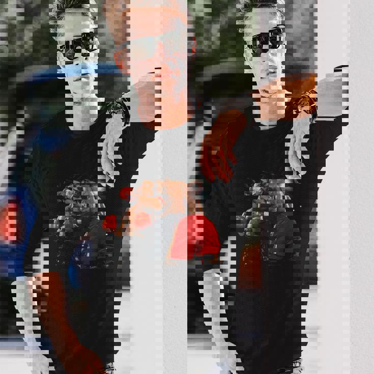 マイク・タイソン フランク・ブルーノ ヘビー級選手権ファイト 1989 長袖Tシャツ 彼への贈り物