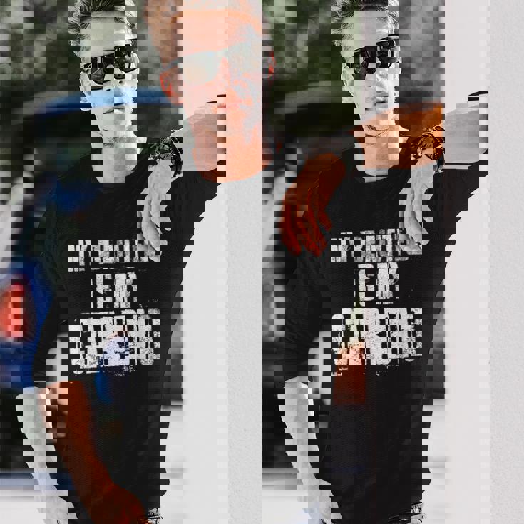 マイ・ビューティフル・イズ・マイ・カーディオ・ファニー・ハズ・ボーイフレンド 長袖Tシャツ 彼への贈り物