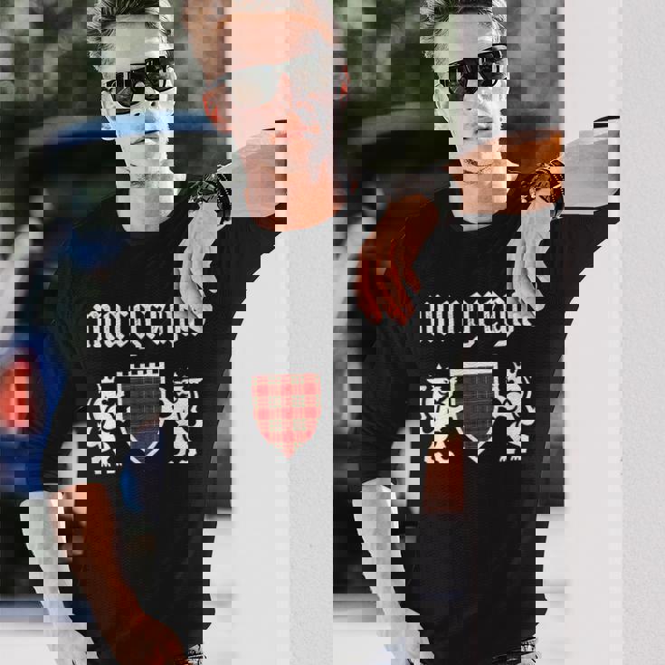 マクレガー一族タータン、スコットランド格子縞、マクレガーファミリー 長袖Tシャツ 彼への贈り物