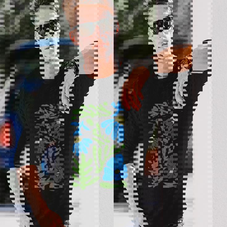 マティス 絵画 美的 造花 抽象 秋 長袖Tシャツ 彼への贈り物