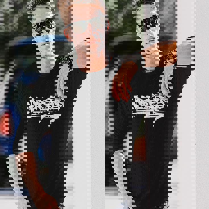 マドリードシティ グラフィティ ストリートアート ハンドスタイル スペイン ヒップホップ 長袖Tシャツ 彼への贈り物