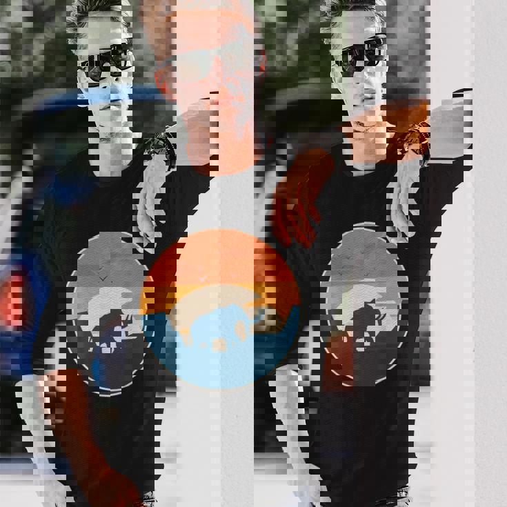 マムート先史時代の象 長袖Tシャツ 彼への贈り物