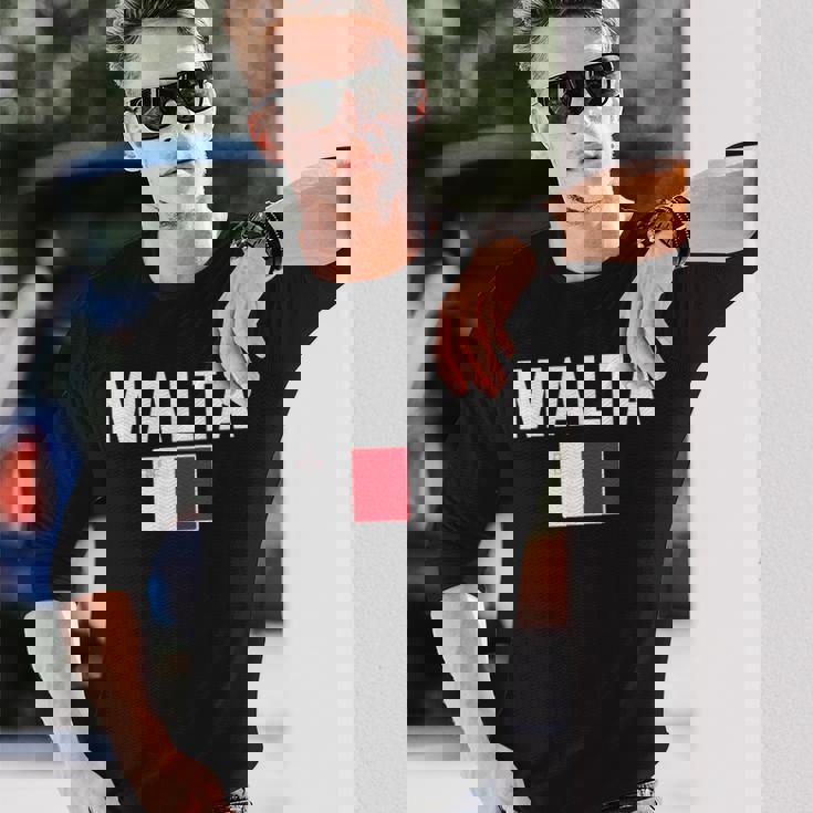 マルタ マルチーズ ティーフラッグ お土産ギフト 長袖Tシャツ 彼への贈り物