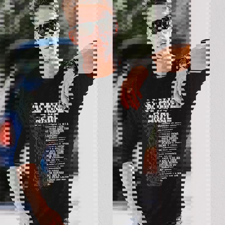 ミゲル アルケランジェル オラリオン サン・セント・マイケル スペイン語 エスパノール 長袖Tシャツ 彼への贈り物