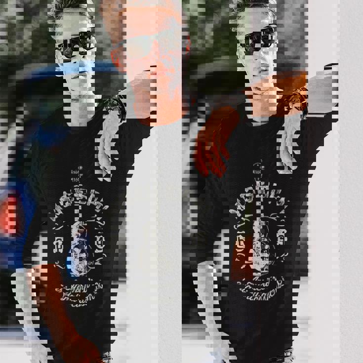 ミシシッピ ブルース ハイウェイ ルート61 49 ビンテージ 長袖Tシャツ 彼への贈り物