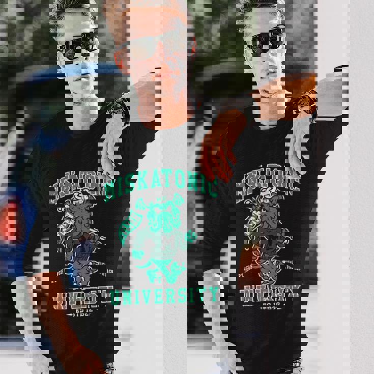 ミスカトニック大学 クトゥルフ 不気味なかわいいモンスター 長袖Tシャツ 彼への贈り物