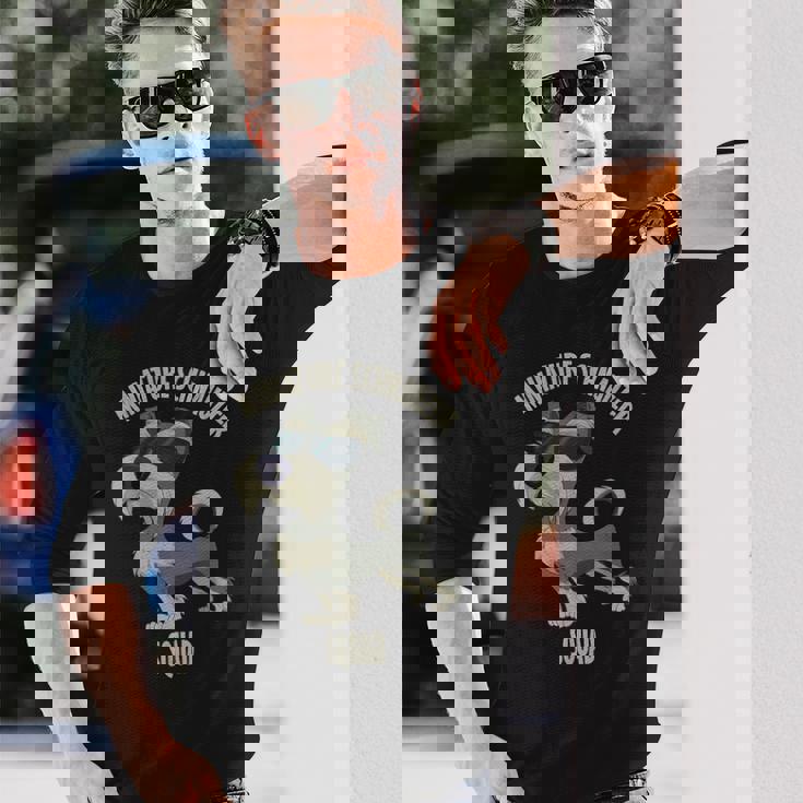 ミニチュアシュナウザー隊 I Dog Lover I ミニチュアシュナウザー 長袖Tシャツ 彼への贈り物