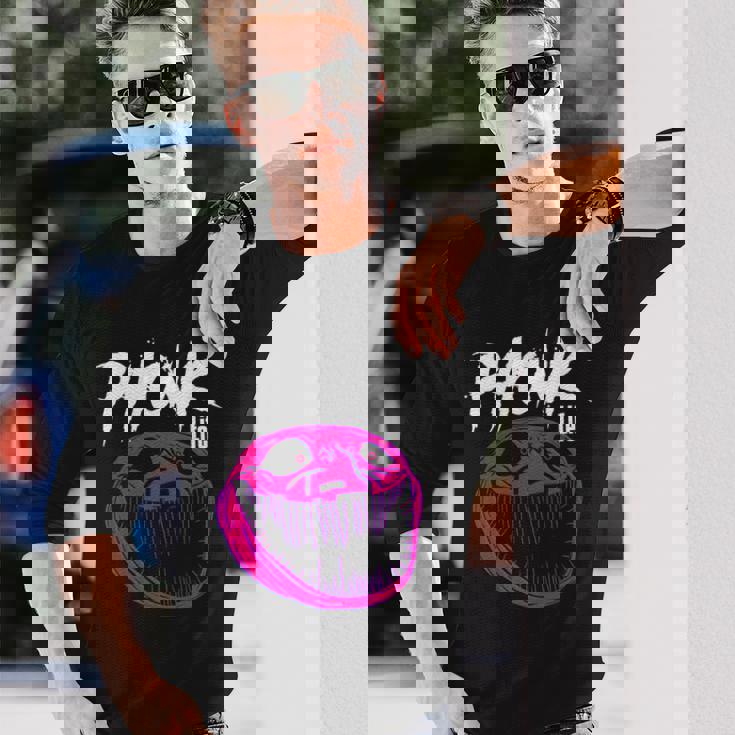 ミーム 怖いトロール シグマフォンク 長袖Tシャツ 彼への贈り物