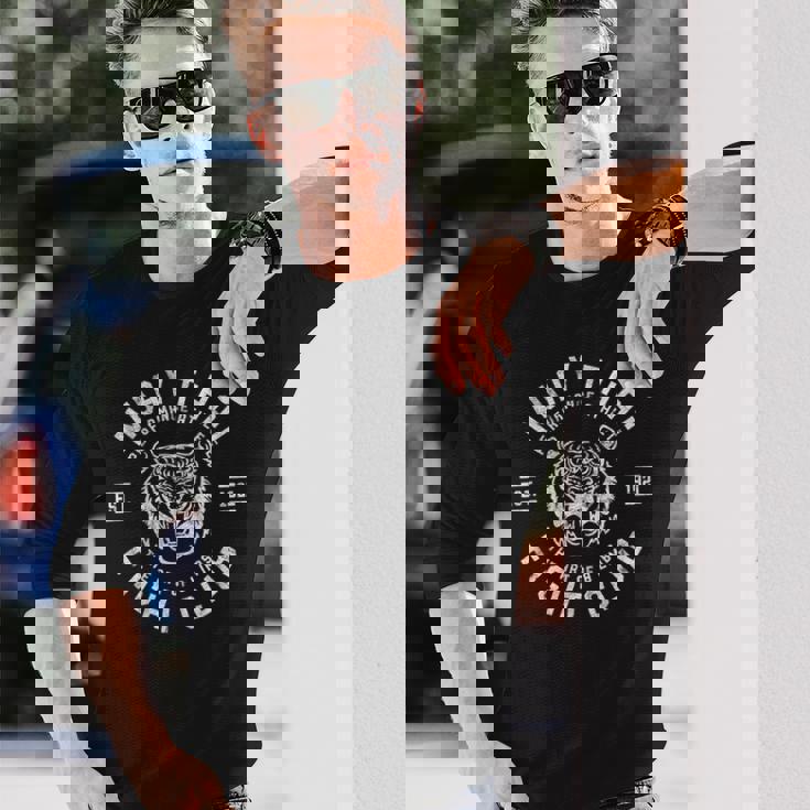 ムエタイ ファイトクラブ タイガー キックボクシング 長袖Tシャツ 彼への贈り物