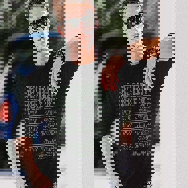 メカニック 時給 メカニック 長袖Tシャツ 彼への贈り物