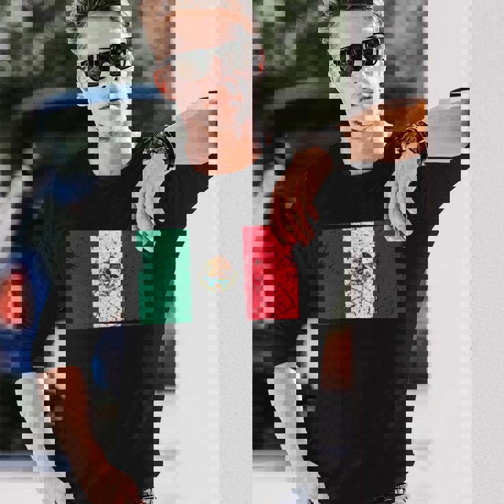 メキシコ国旗グラフィック メンズ レディース キッズ 長袖Tシャツ 彼への贈り物