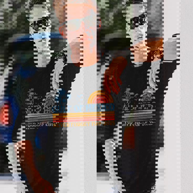 メキシコ湾 Never Forget シャツ アメリカ湾 メキシコ 長袖Tシャツ 彼への贈り物