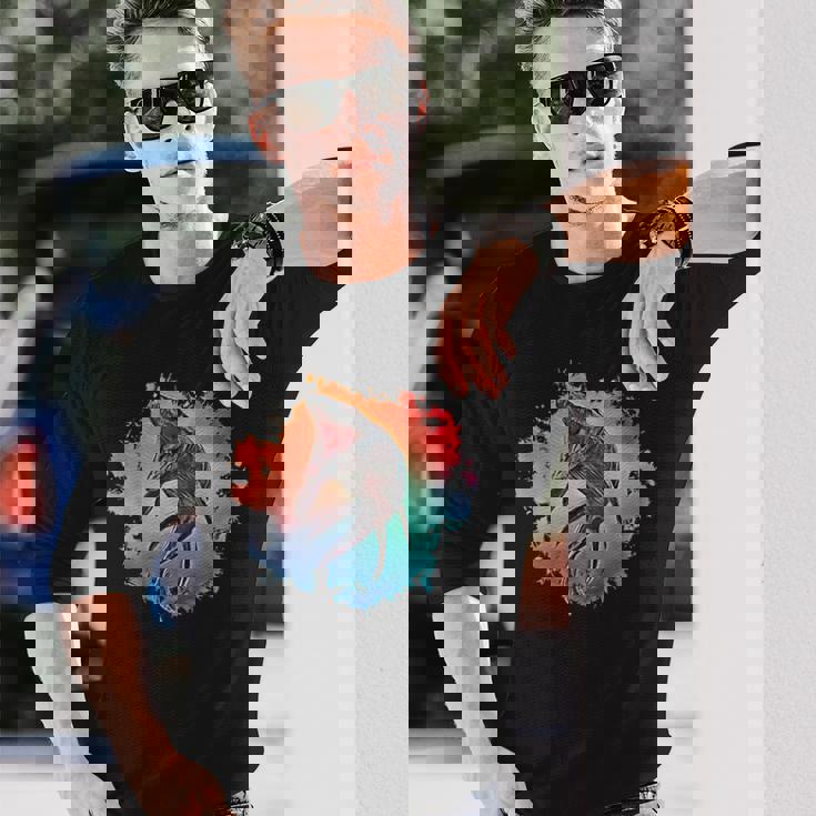 モササウルス 恐竜 ディノサワ 肉食恐竜 長袖Tシャツ 彼への贈り物