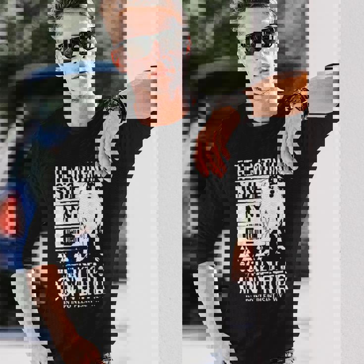 モスマンが私の触媒コンバーターを盗んだ Moth Man Cryptid 長袖Tシャツ 彼への贈り物