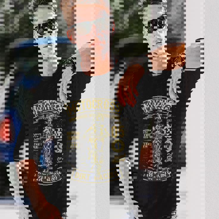 モトクロス ダートレーシング オートバイ ダートバイク 長袖Tシャツ 彼への贈り物