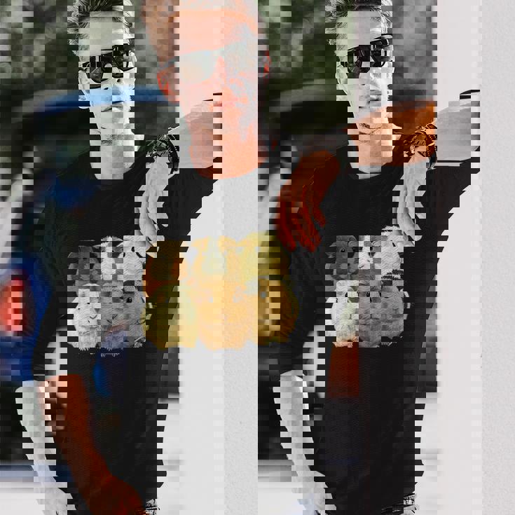 モルモット愛好家のためのモルモット。 長袖Tシャツ 彼への贈り物