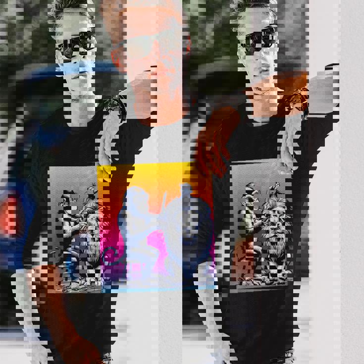 モンキー美容師 長袖Tシャツ 彼への贈り物