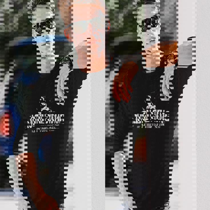 モーグル スキー フェイバリット シーズン ビンテージ 長袖Tシャツ 彼への贈り物