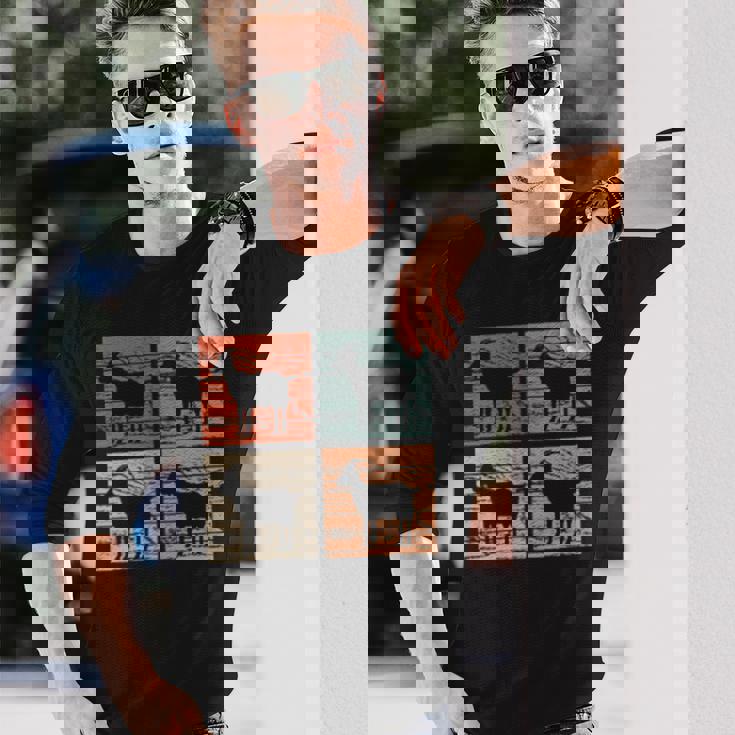 ヤギ レトロスタイル ヤギ好き ヤギ 長袖Tシャツ 彼への贈り物